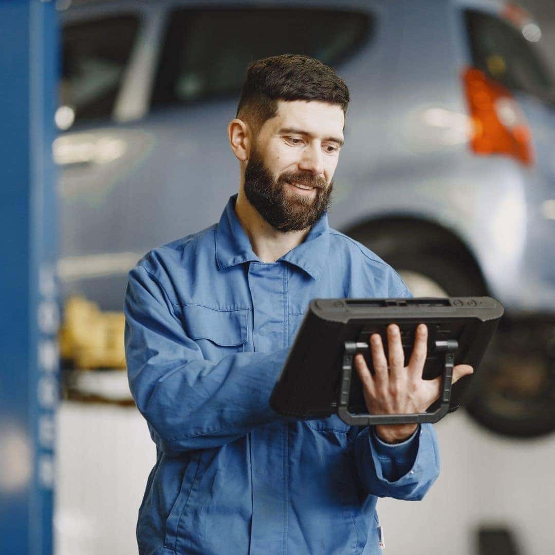 technician working on a vehicle