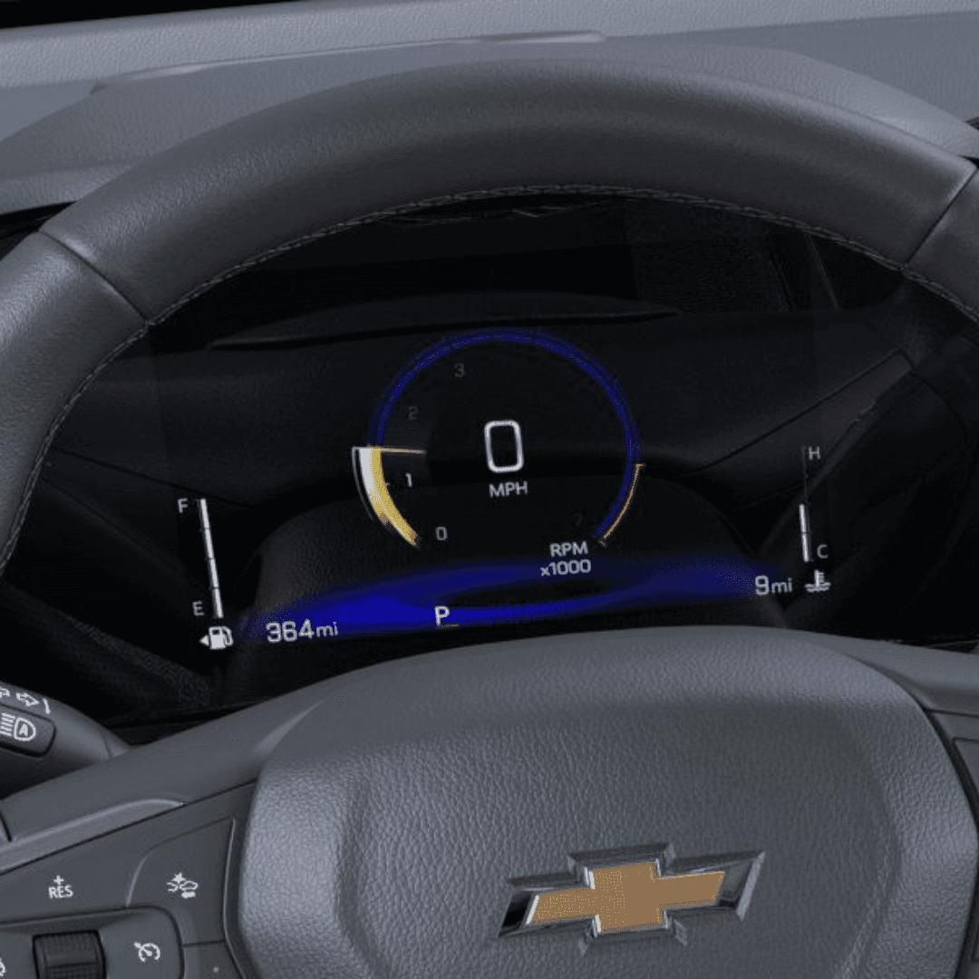 Dashboard of a used trailblazer
