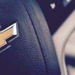Chevy emblem on a steering Wheel