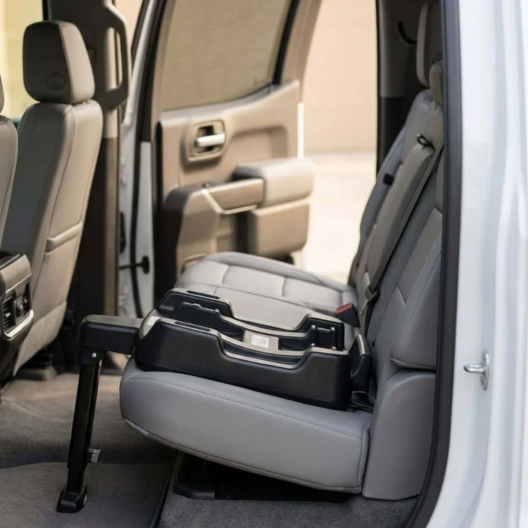 car seat in a Silverado 1500