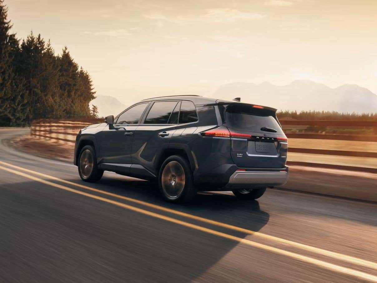 2026 Toyota RAV4 exterior driving on a road in tyler texas