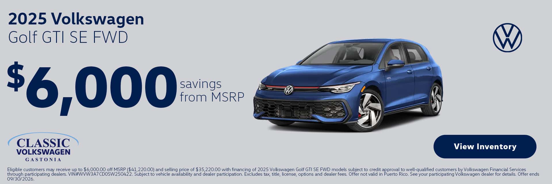 golf gti classic volkswagen gastonia north carolina