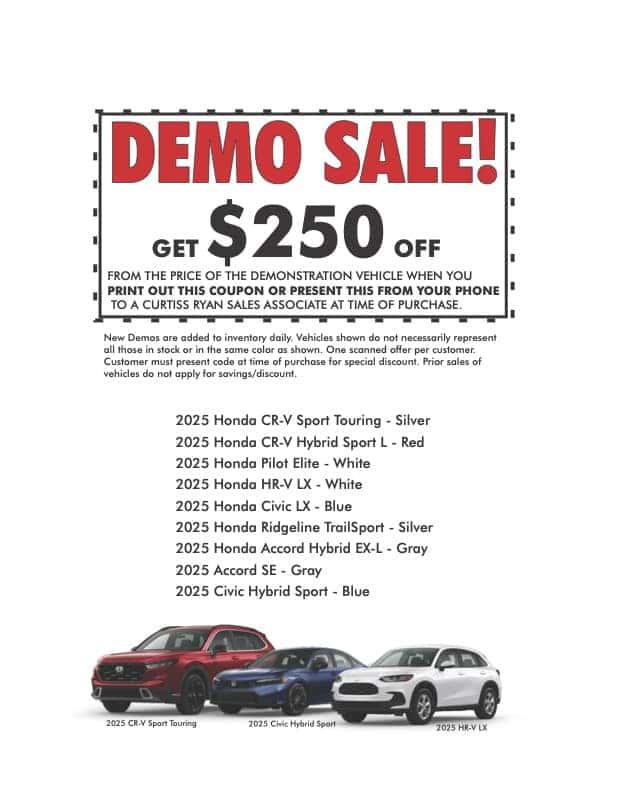 demo sale info