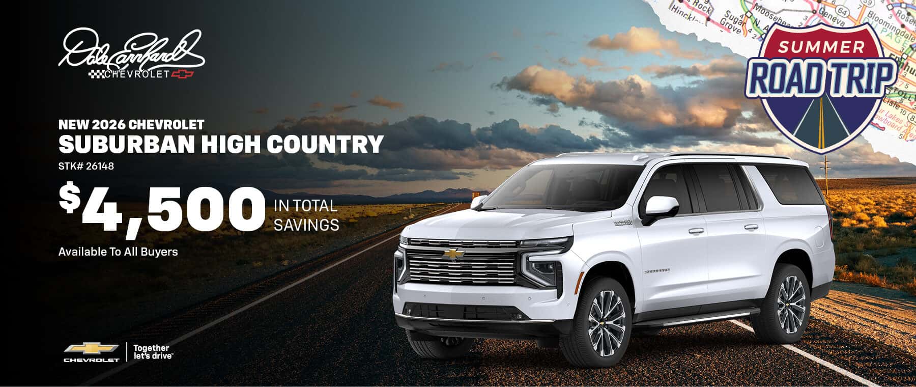 Save on a New 2026 Chevy Suburban High Country in Newton, NC
