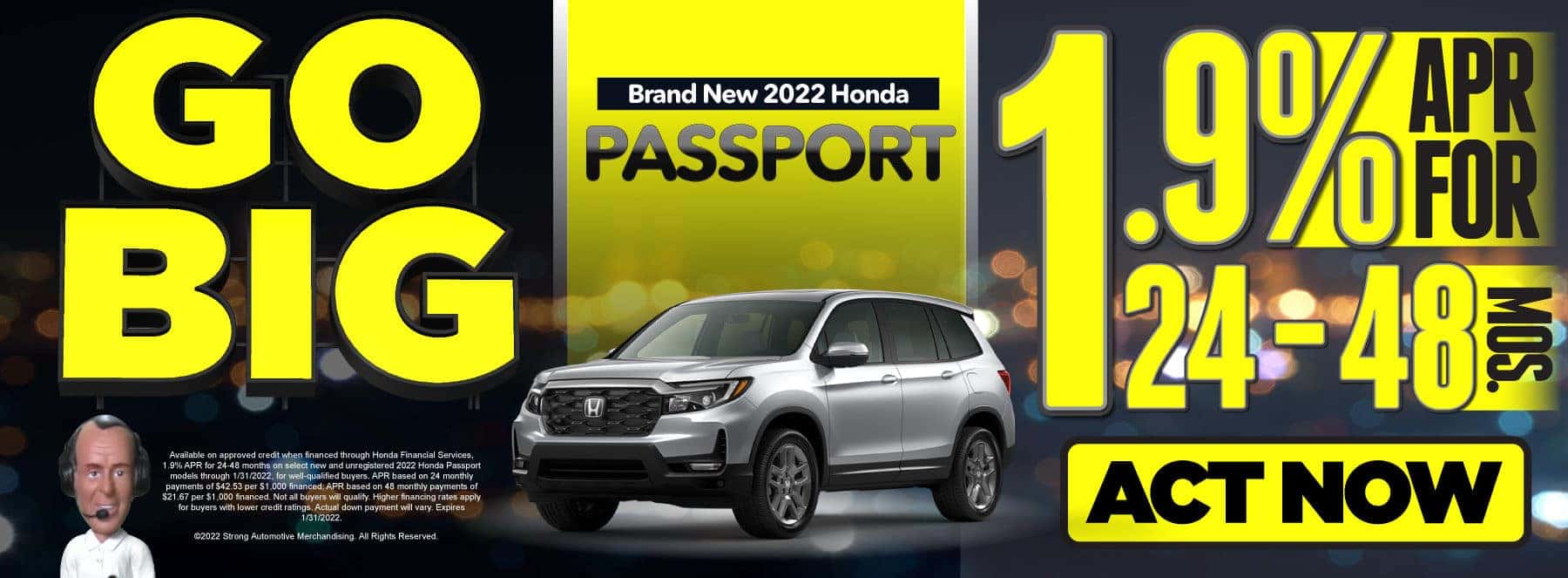 New 2022 Honda Passport - 1.9% APR for 24-48 Months — ACT NOW