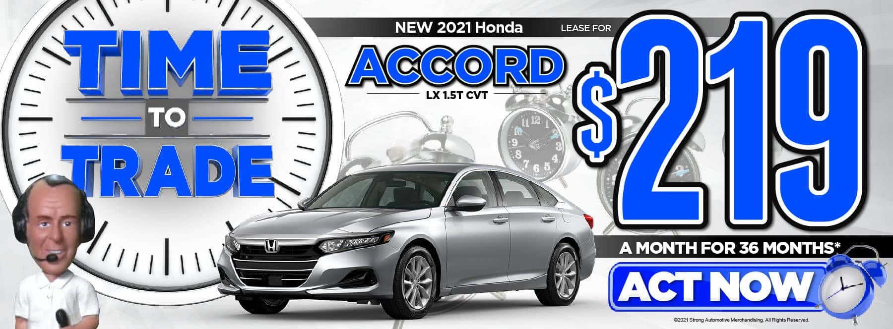 New 2021 Honda Accord LX Lease for $219/Mo* Act Now