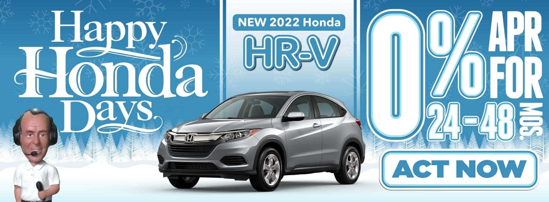 New 2022 Honda HR-V- 0% APR for 24-48 Months — ACT NOW
