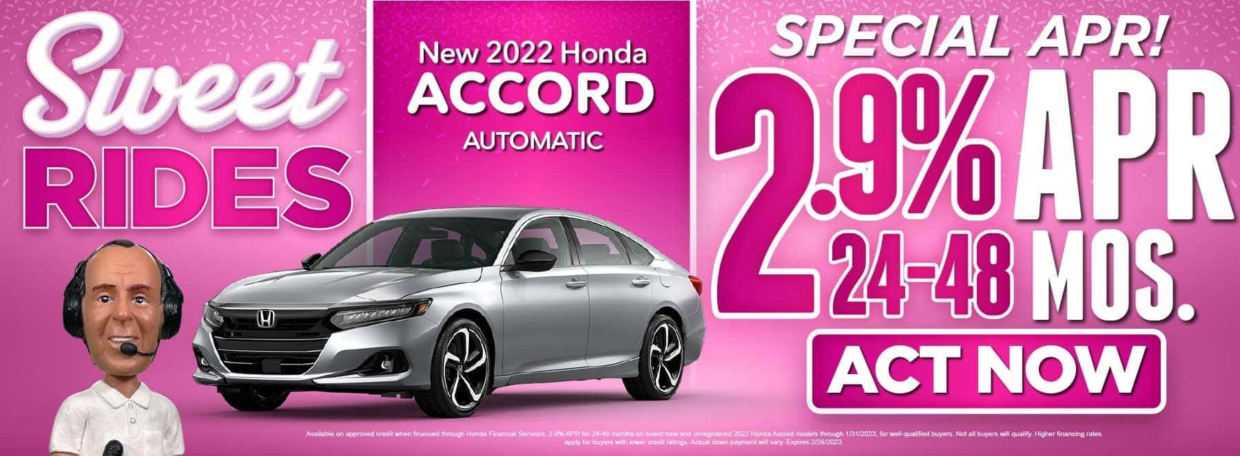 New 2022 Honda Accord Special APR 2.9% APR for 24-28 Mos* | Act Now