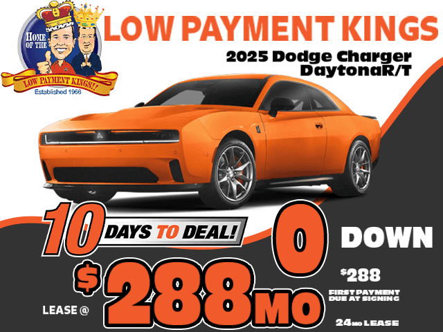 2025 Dodge Charger Daytona Lease Post 10 Days to Deal 288mo