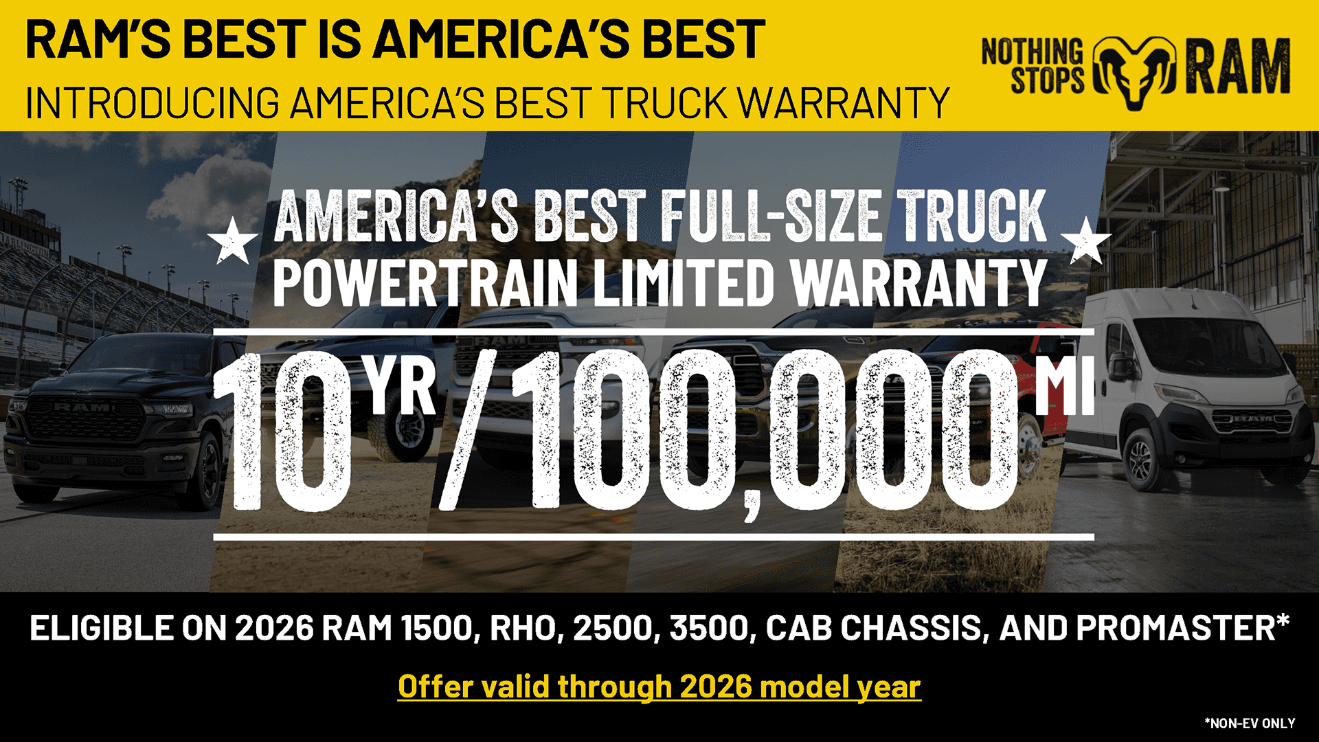 2026 Ram 10 year 100,000 mile warranty