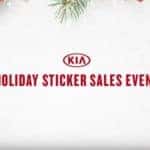 kia holiday sticker sales event