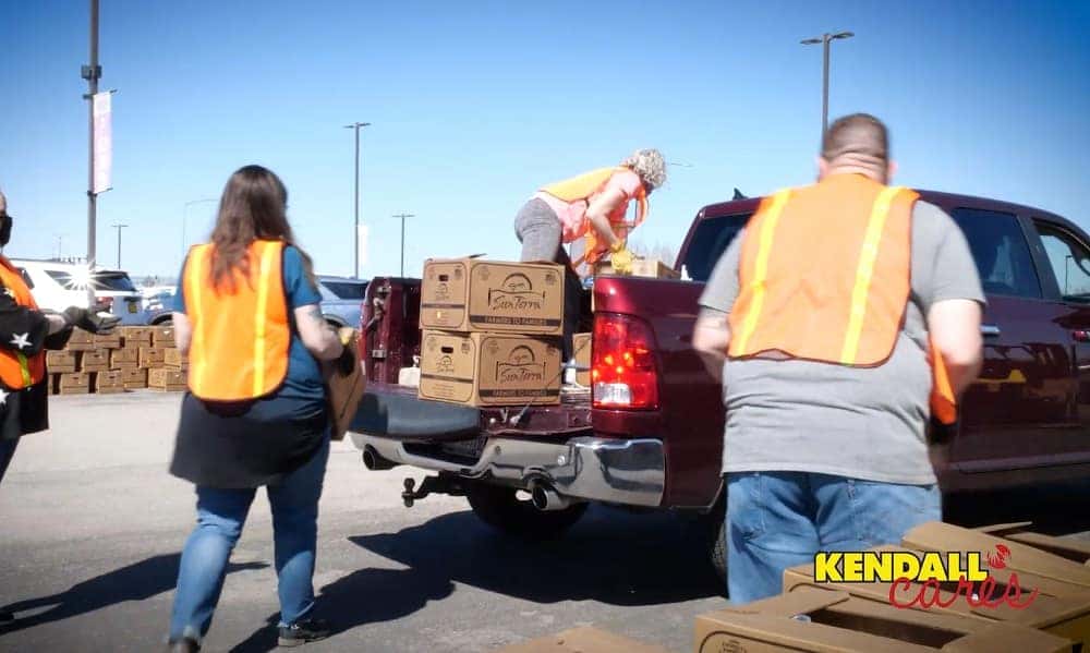 Kendall Auto and INSP Food Drive in Treasure Valley Kendall at the