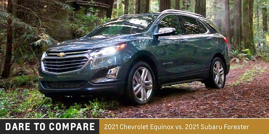 2021 Chevy Equinox vs. 2021 Subaru Forester | McKinney, TX