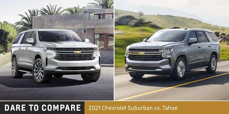 2021 Chevy Suburban vs. 2021 Chevy Tahoe McKinney TX