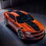 An orange 2022 Chevrolet Camaro - El Dorado Chevrolet in McKinney, Texas