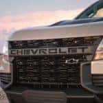 A 2021 Chevrolet Colorado Crew Cab ZR2 with its headlights on | El Dorado Chevrolet in McKinney, Texas