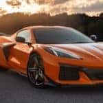 An orange 2023 Chevrolet Corvette Z06 | El Dorado Chevrolet in McKinney, Texas