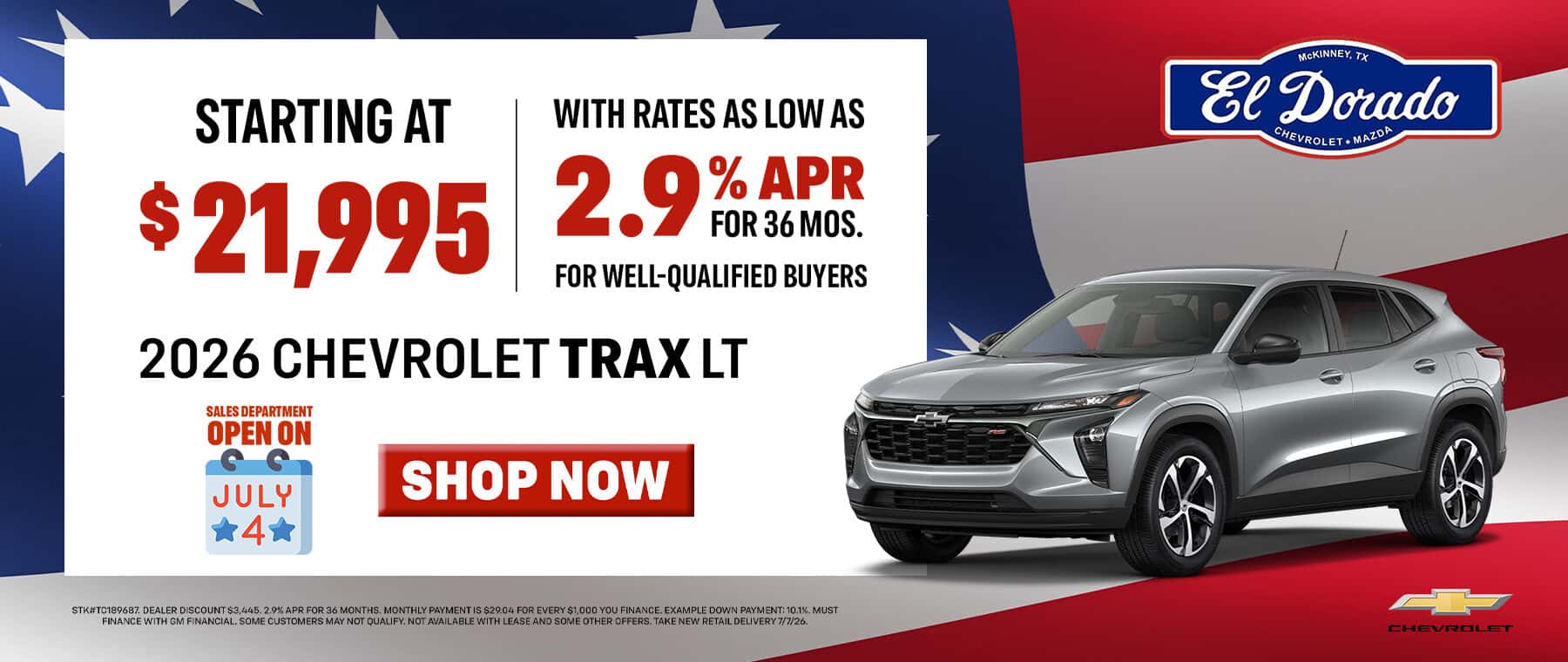 El-Dorado-Chevrolet—July-26—Offers—Trax—1800×760