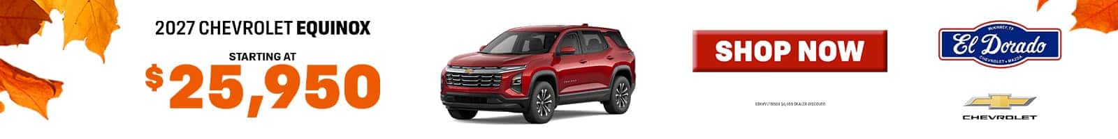27 EQUINOX STARTING AT $25,950