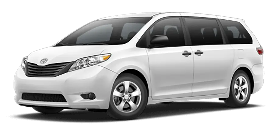 White Toyota Sienna Van