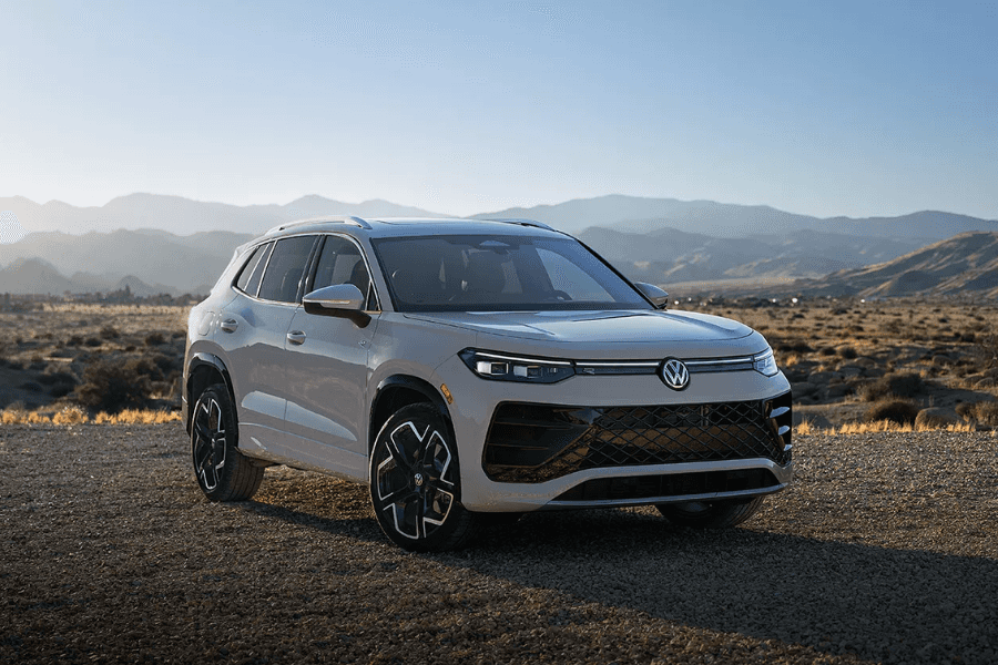 Volkswagen Tiguan on a scenic road.