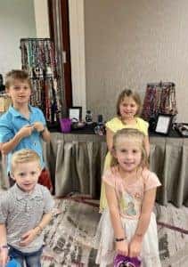 Kids at the Trinket Tea