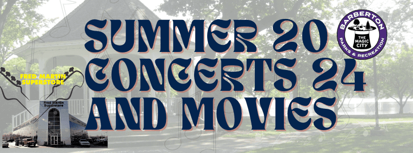 Summer 2024 Concerts and Movies at Lake Anna in Barberton