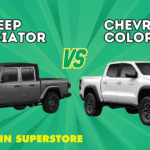 2025 Jeep Gladiator and 2025 Chevrolet Colorado side-by-side comparison