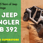 2026 Jeep Wrangler Moab 392 climbing rocky terrain with 470-horsepower V8 engine performance