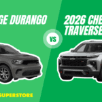 2026 Dodge Durango vs 2026 Chevrolet Traverse SUV comparison at Fred Martin Superstore in Ohio