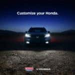 Honda equipped with genuine accessories