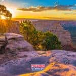 A sunset view of Colorado Springs