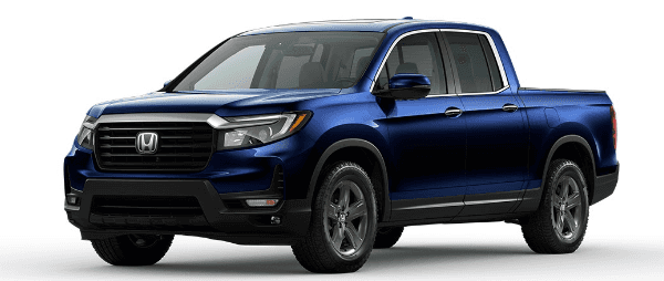 2023 Honda Ridgeline RTL-E trims in blue