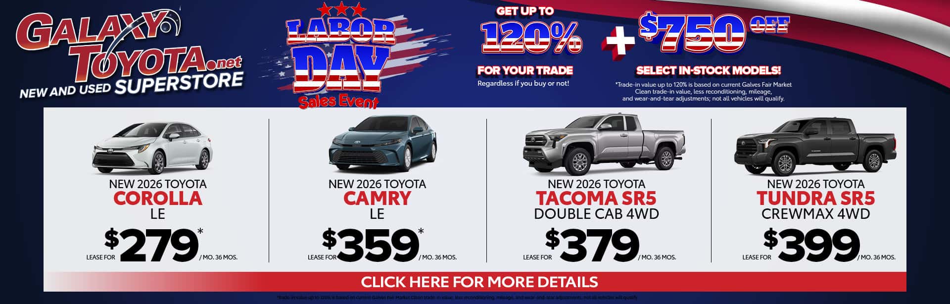 LEASE SPECIALS