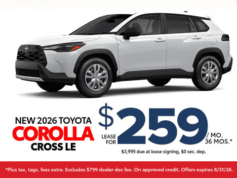 <b>New 2026 Toyota Corolla Cross LE AWD</b>