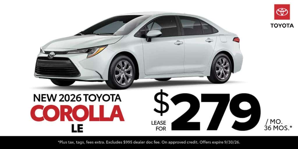 <b>New 2026 Corolla LE FWD</b>