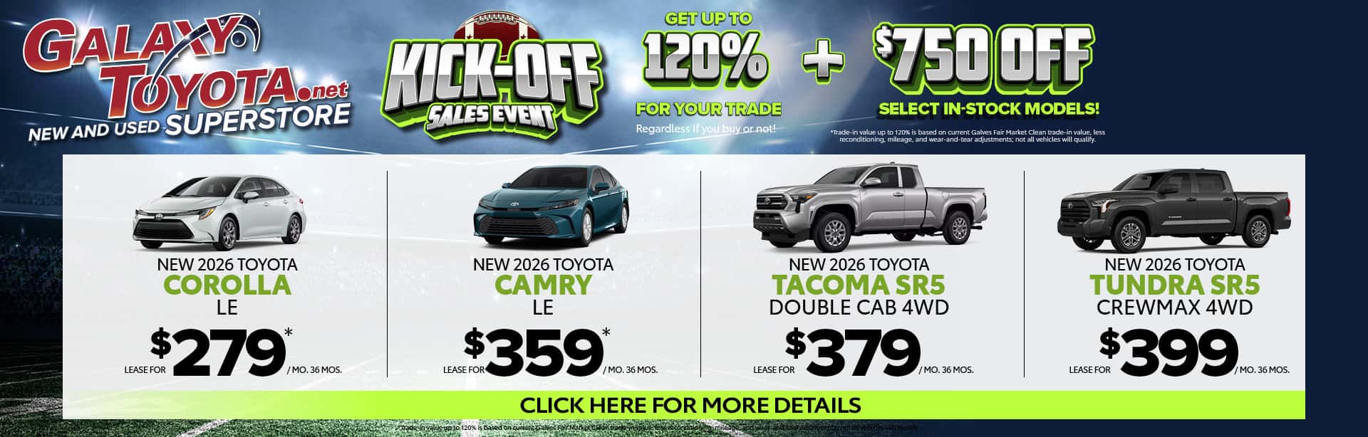 KICK OFF SALES EVENT