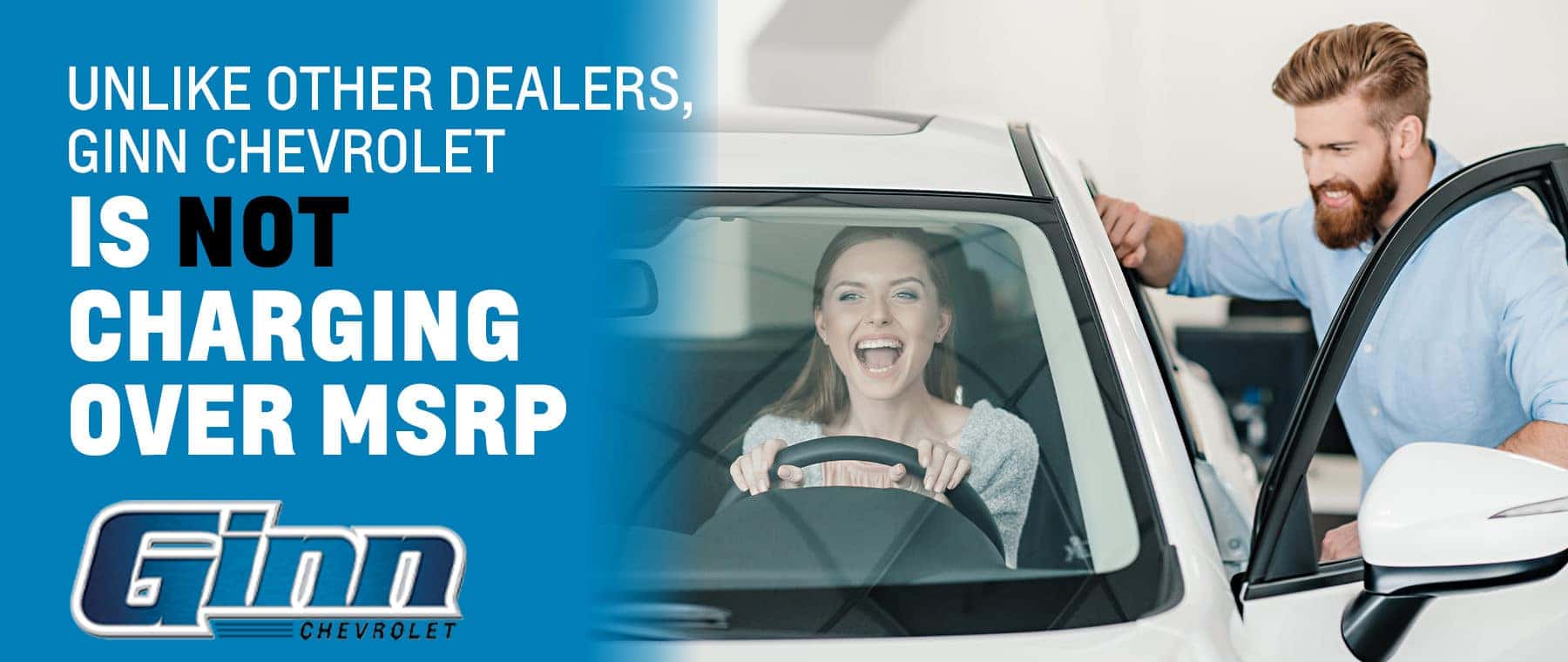 Unlike other Dealers, Ginn Chevrolet is Not Charging Over MSRP