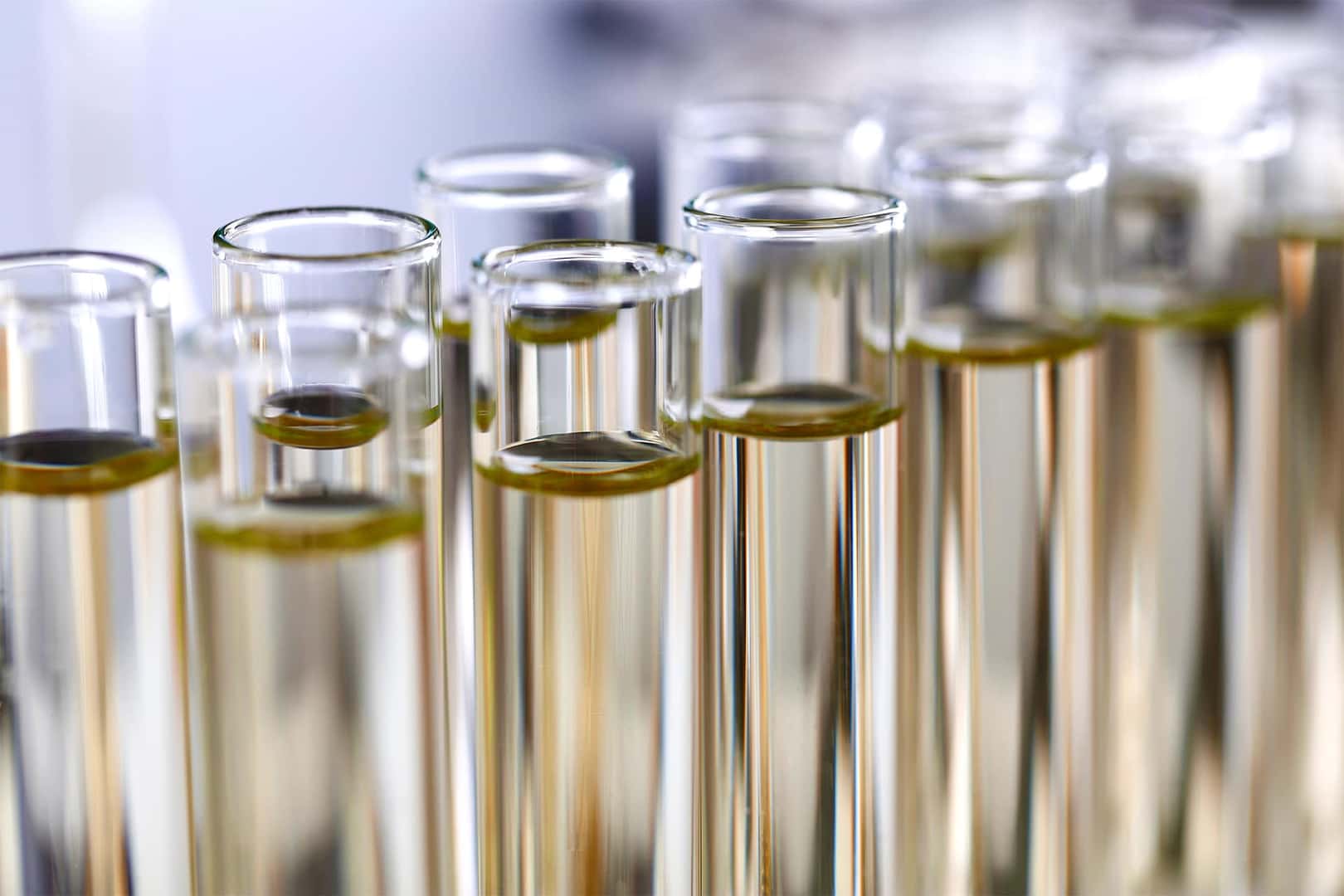 Difference between synthetic oil & conventional oil at Glen Toyota | Synthetic Oil in Test Tubes