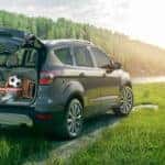 2018 Ford Escape with trunk open in wooded field