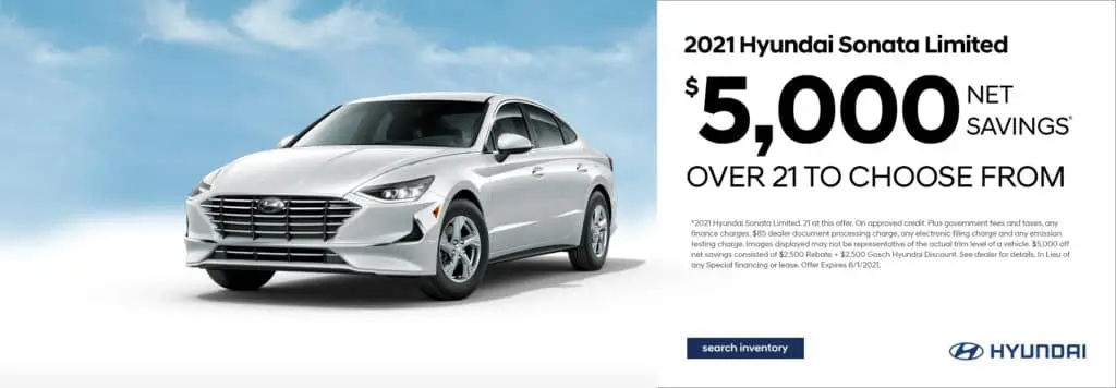 Current New Hyundai Specials Offers | Gosch Hyundai