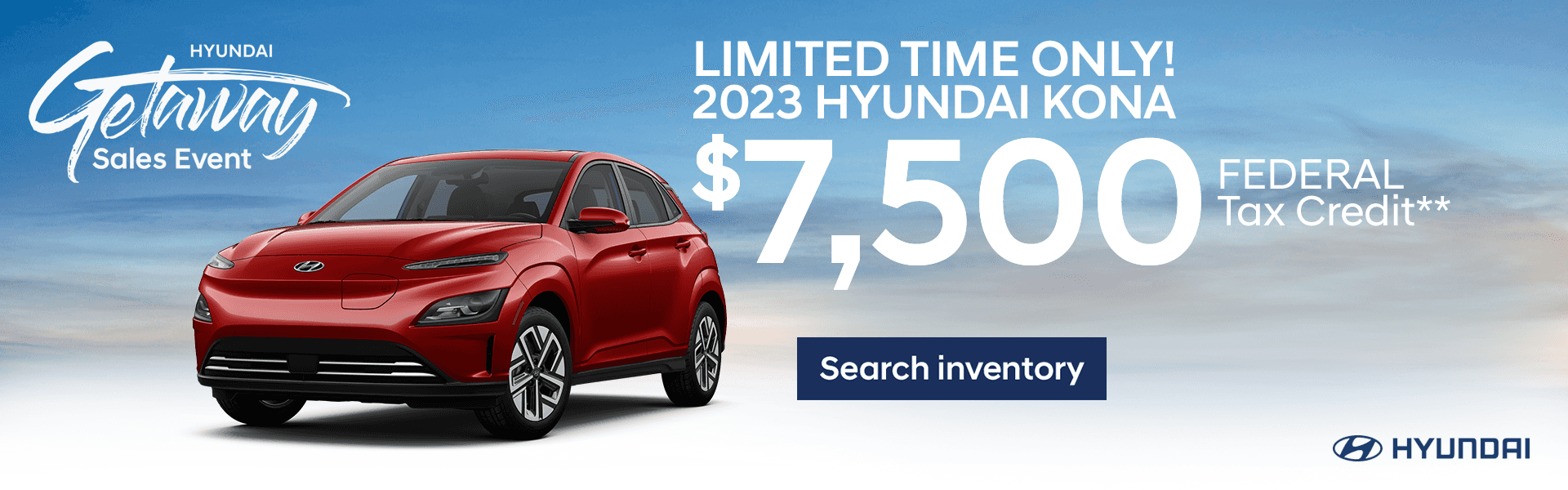 2023 kona now offering $7500 in federal credit