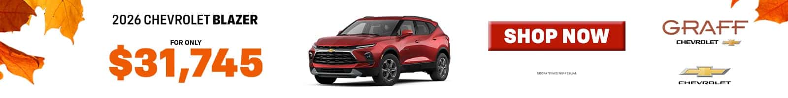 2026 Blazer for only $ 31,745