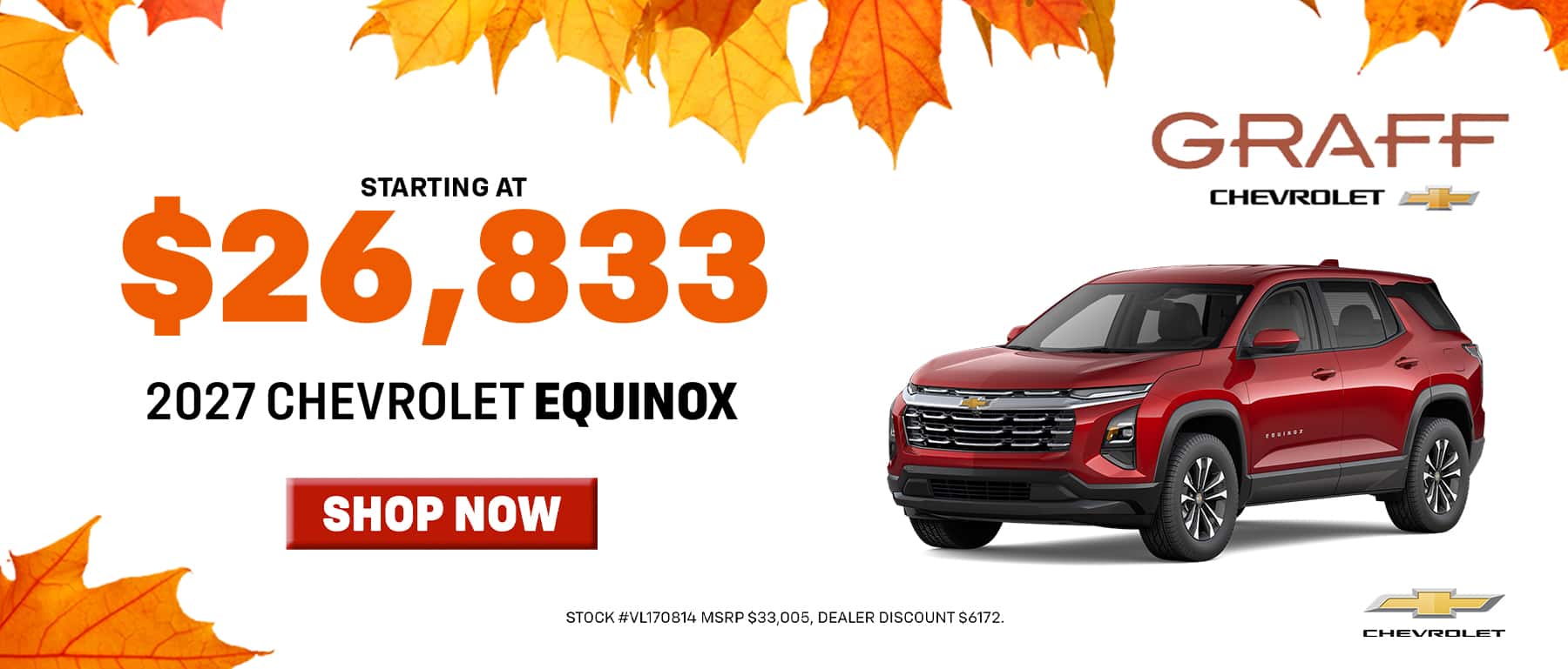 2027 Equinox starting at $26,833
