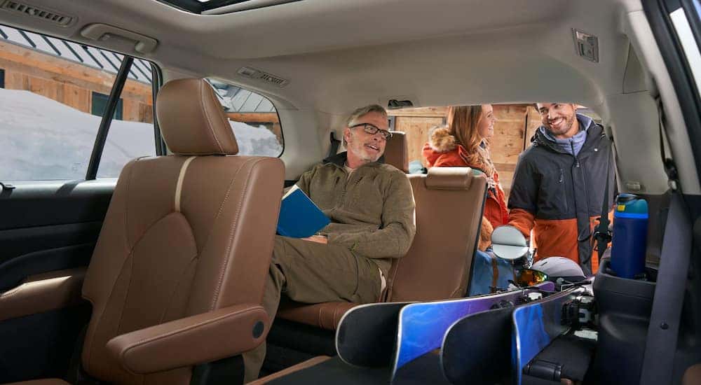 Cargo space and three rows of seating in the 2024 Toyota Grand Highlander Platinum.