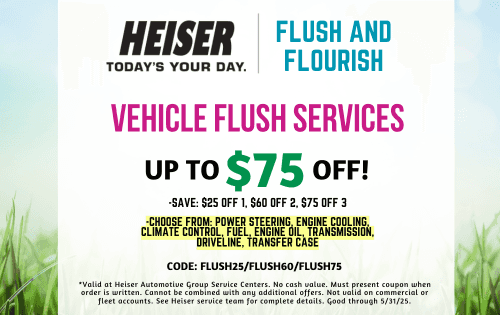 $75 OFF Vehicle Flush Services
