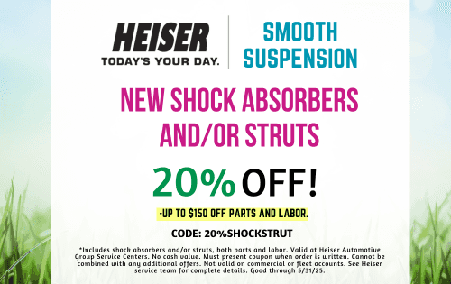20% OFF Shock and/or struts