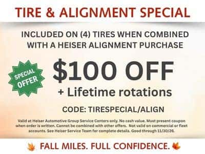 tire and alignment special