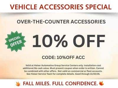 Vehicle accessories special