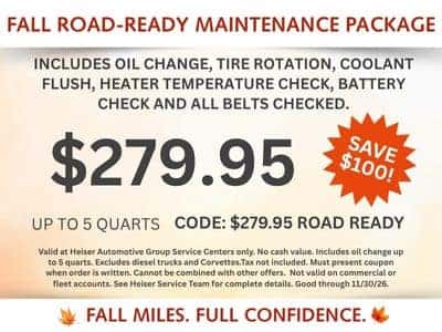 Fall road ready maintenance special